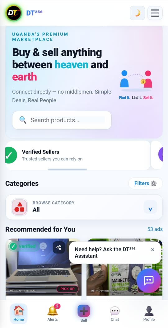 Real DT²⁵⁶ mobile interface